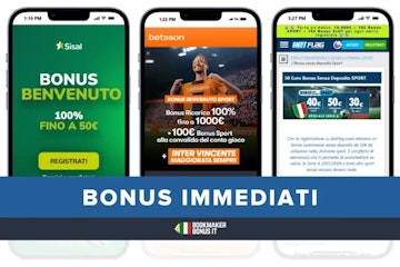 Bonus scommesse immediati nuovi