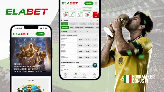 Elabet bonus benvenuto scommesse anteprima