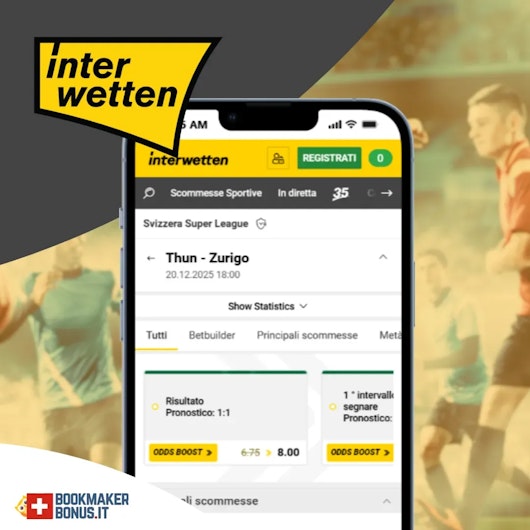 Interwetten miglior sito scommesse calcio in svizzera