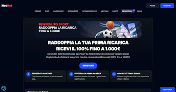 Anteprima bonus benvenuto scommesse netbet