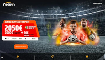 Anteprima bonus benvenuto sport di netwin