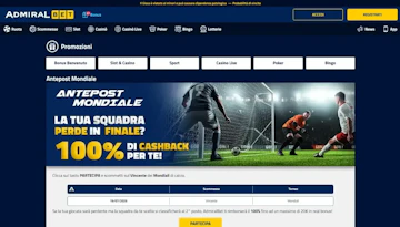 Anteprima del nuovo bonus antepost sui mondiali 2026 di admiralbet