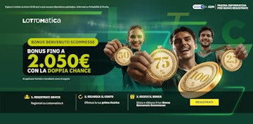 Anteprima nuovo bonus doppia chance lottomatica goldbet