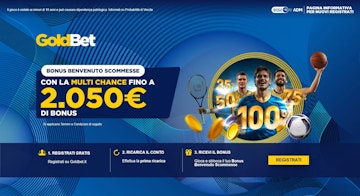 Anteprima nuovo bonus goldbet multichance