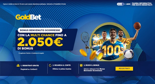 Anteprima nuovo bonus goldbet multichance