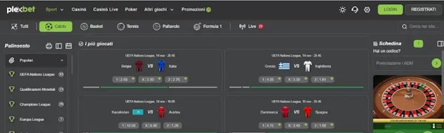 Anteprima nuovo sito scommesse plexbet