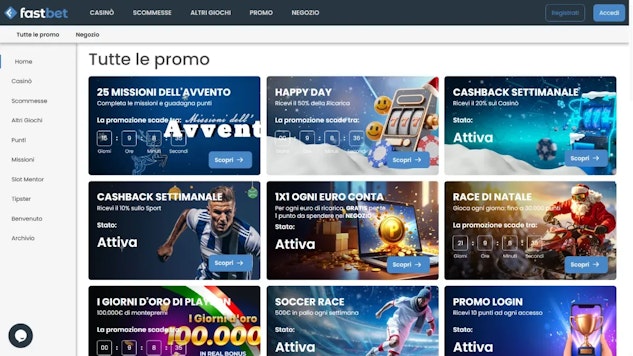 Calendario dell avvento scommesse e casino fastbet