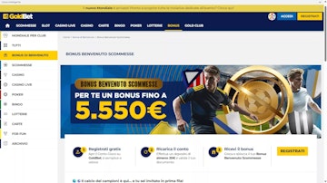 Immagine promozionale nuovo bonus benvenuto lottomatica