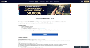 Novita bonus mondiale william hill