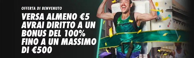 Novita nuovo bonus primo deposito bet365