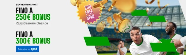 Novita nuovo bonus primo deposito betway