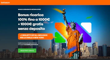 Nuovi bonus mondiali betsson