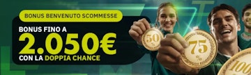 Nuovo bonus benvenuto scommesse lottomatica