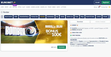 Screenshot promozione eurobet bomber mondiali