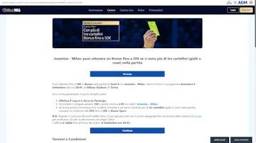 Screenshot termini e condizioni della promozione occhio ai cartellini william hill