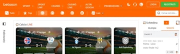 Sito per giocare schedine betsson