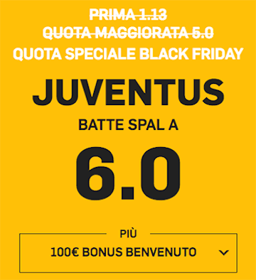 Betfair quota maggiorata