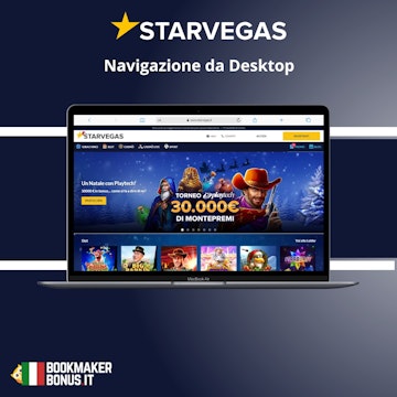 Navigazione desktop starvegas