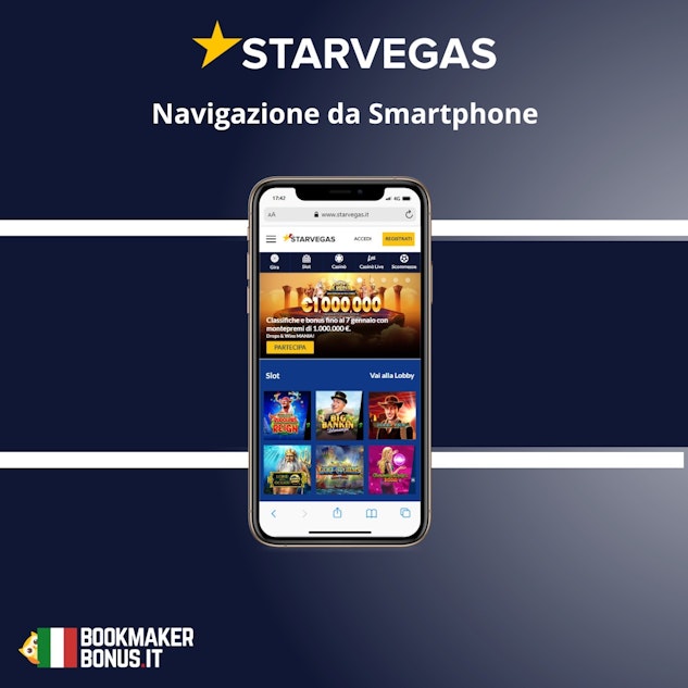 Navigazione mobile starvegas