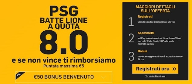 Quota maggiorata psg lione