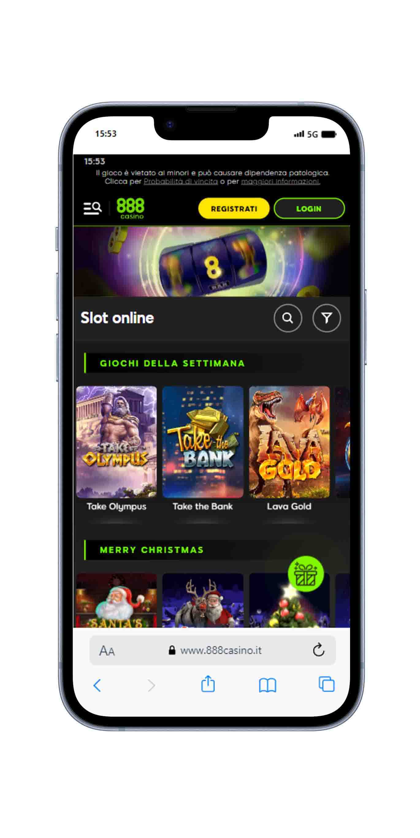 Sezione slot 888 Casino