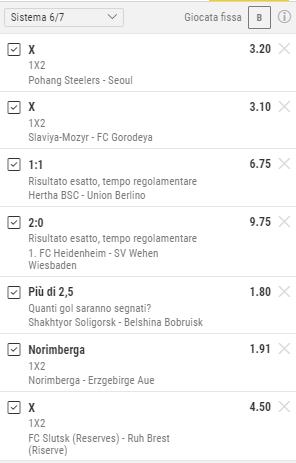 Sistema con un errore