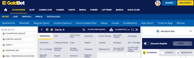 Sito per giocare schedine goldbet